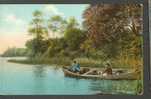 FISHING , OLD POSTCARD USED 1915 IN IMPERIAL RUSSIA - Poissons Et Crustacés