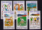 SAN MARINO 1993  - JUEGOS DE LOS PEQUEÑOS ESTADOS - YVERT 1316-1321 - Neufs