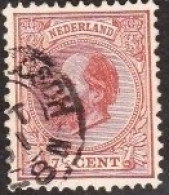 1872 Koning Willem III  7½ Cent Bruin NVPH 20 - Oblitérés