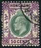 Hong Kong #101 Used 50c Edward VII From 1904 - Oblitérés