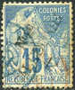 New Caledonia #25 Used 15c Blue From 1892 - Gebruikt