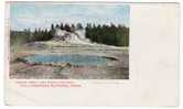 C196 Yellowstone - Castle Well And Castle Geyser - Mini Old Card / Non Viaggiata - Yellowstone