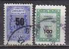 PGL - TURQUIE SERVICE Yv N°80/81 - Official Stamps
