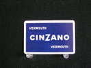 Playcard -  Dos De Carte A Jouer,1 Cartes Avec Publicitè -  Cinzano ,  Vermouth  . - - Other & Unclassified