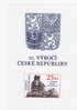 Bloc N° 16  410 Anni De La République Tchèque . Statue Du Lion Emblématique - Blocks & Sheetlets