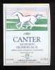 Etiquette De Vin Bordeaux Sauvignon 1989  -  Canter  -  750 Ml  -  Thème Cheval - Horses