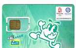 CINA  - CHINA MOBILE - GSM SIM CARD (WITH CHIP, USED)   -  BEIJING 2008: MASCOTTE  -  RIF. 2761 - Chine