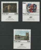 ISRAEL : Scott # 432-434 PARIS QUAI BY PISARRO LEGER, MNH With Tabs - Unused Stamps (with Tabs)