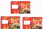 CINA  - CHINA UNICOM- GSM SIM CARD (WITHOUT CHIP)  - BOYS 2007G 03-1-1 (LOT OF 3 DIFFERENT) - USED  -  RIF. 2854 - China