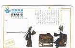 CINA  - CHINA UNICOM- GSM SIM CARD (WITHOUT CHIP)  - FIGURES     2001 6-1-1  -  RIF. 2808 - China