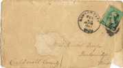 1218. Carta KANSAS City (Missouri)  1886. Fancy Cancel - Storia Postale