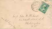 1219. Carta ROCHESTER NY, Condado Monroe 1889. Fancy Cancel - Cartas & Documentos