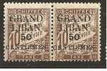 Lebanon 1924: Yvert 6mh* Pair - Otros & Sin Clasificación