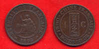 COLONIES - COLONIALES - INDOCHINE - FRENCH INDO CHINA - 1 CENT 1893 -   ANNEE PEU COURANTE - Altri & Non Classificati