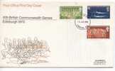 Great Britain FDC 15-7-1970 IXth British Commonwealth Games Edinburgh With Cachet - 1952-71 Ediciones Pre-Decimales