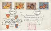 Great Britain FDC 10-7-1974 Knight Great Britons Complete Set With Cachet - 1952-1971 Dezimalausgaben (Vorläufer)