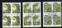 1983 - RUSSIA  - Flowers  3v X 4  Gest. / Used - Rozen