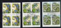 1983 - RUSSIA  - Flowers  3v X 4  Gest. / Used - Rosas