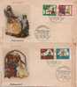 ALLEMAGNE BERLIN GERMANY 242 à 245 FDC ETB Premier Jour Cendrillon Conte De Grimm Légende Märchen 2 - 1948-1970