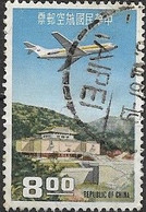 TAIWAN 1967 Air. Boeing 727-100 Over Chilin Pavilion, Grand Hotel, Taipeh - $8 Multicoloured FU - Corréo Aéreo