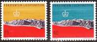 Liechtenstein 1958 Weltausstellung Brüssel Mi 369 / 370** - Unused Stamps