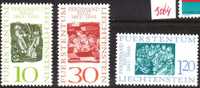 Liechtenstein 1965  Prof. Ferdinand Nigg Mi 455 / 457** - Nuevos