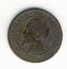 10  Centimes Napoléon III  -  1853 W - 10 Centimes