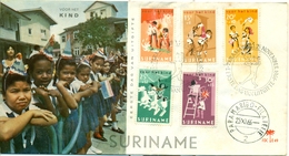 Suriname  FDC 1966  Child Welfare Care Protection Children - Lesotho (1966-...)