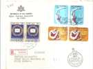 46329)LETTERA FDC SAN MARINO 1972: ANNO CUORE+Veterani Della Filatelia Italiana - Cartas & Documentos