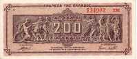 GRECE  200 Millions De Drachmes  Daté Du 09-09-1944   Pick 131a    ***** QUALITE  XF ***** - Grèce