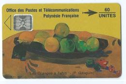 Telecarte Polynesie PF 5Aa Gauguin Les Oranges - Französisch-Polynesien