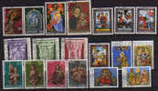 Fête De La Nativité. 19 T-p Obliteres. Series Completes, Emis De 1970 A 1977.  Cote 15.50 € - Gebruikt