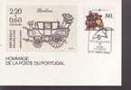 PORTUGAL  EUROPA CEPT 88 CARTE PHILATELIQUE  NUM MICHEL  1754 TRANSPORT - 1988