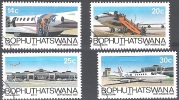 Bophuthatswana 1986 Michel 177-180 O Cote (2002) 2.50 Euro Avions Cachet Rond - Bophuthatswana