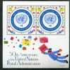 2001 Nazioni Unite New York, UNPA, Foglietto Nuovi (**) - Blokken & Velletjes