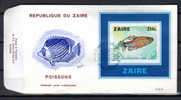 Zaïre 1978, FDC Poisson  D´eau Douce , Bf 25 - 1971-1979