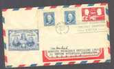 United States Postal Stationery Centenary International Exhibition Label Cover 1947 To Nordic Stamp Exhibition Denmark - 1941-60