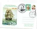 M821 Postal Card Romania Explorateurs Fabian Bellinsghausen Ship Bateaux Vostok Perfect Shape - Onderzoekers