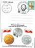 M843 Postal Card Romania Explorateurs Antartic Base Henryk Arctowski Coins Perfect Shape - Explorers