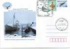 M925 Postal Card Romania Explorateurs Grytviken Whale Hunters Ships Perfect Shape - Baleines