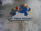 Pin's Mondial Football 98 FRANCE TELECOM. Footix - Telecom De Francia