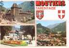 MOUTIERS Tarantaise Savoie 73 ! Multivues  Ville Et Blason De L'héraldiste R Louis - Moutiers