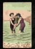 N1985 Two WOMAN W GIRL SWIMSUIT Photo  1904 Pc 28384 - Natation