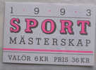 SVEZIA 1993 LIBRETTO SPORT MNH* - Unused Stamps