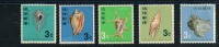 108402943 RYU-KYU POSTFRIS MINT NEVER HINGED Scott 157 158 159 160 161 Shells Schelpen - Ryukyu Islands