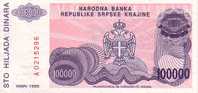 CROATIE   100 000 Dinara  Emission De 1993   Pick R22a     ***** QUALITE  AUNC ***** - Croatie