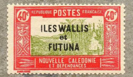 Wallis Et Futuna : Case De Chef Indigène - Timbre De Nouvelle-Calédonie De 1928/38, Surchargés - Unused Stamps