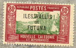Wallis Et Futuna : Case De Chef Indigène - Timbre De Nouvelle-Calédonie De 1928/38, Surchargés - Ungebraucht