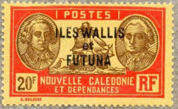 Wallis Et Futuna : Bougainville Et La Pérouse - Timbre De Nouvelle-Calédonie De 1928/38, Surchargés - Nuovi