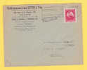 749 Op Brief Met Stempel LIEGE Met Naamstempel (Grifffe) VIELSALM - Linear Postmarks